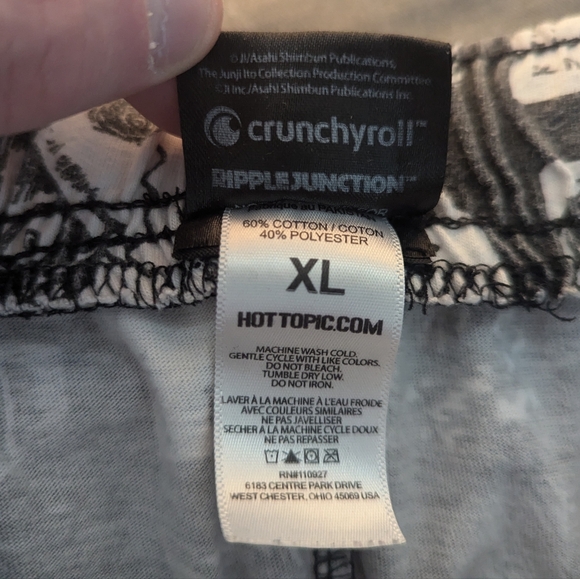 Junji Ito Collection Hot Topic Anime Horror Scary Comic Japanese Pajama Pants XL - Picture 5 of 5